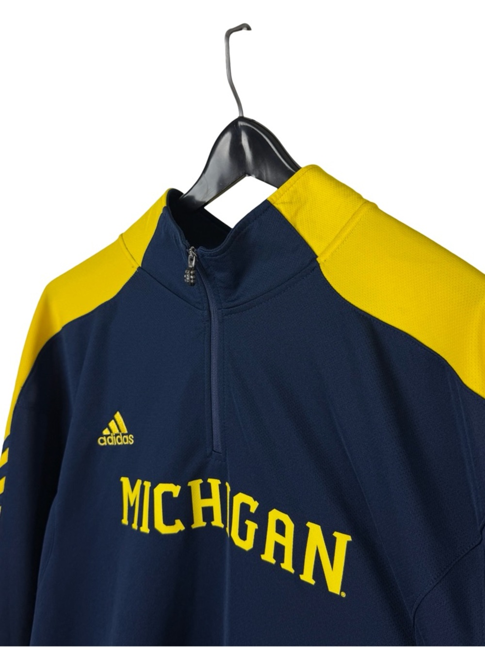 Mens Adidas Scorch Michigan Wolverines College Pullover Sweatshirt Size 2XL - Picture 7 of 9